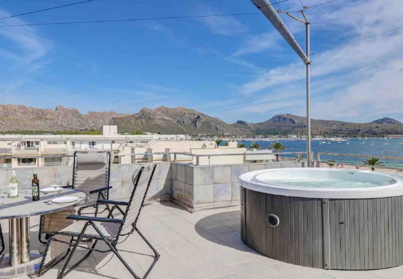 Apartamento en Port de Pollença - APARTAMENTO LONDRES 12 Terraza con jacuzzi