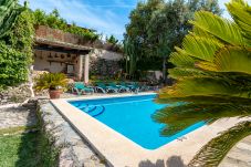 Ideal pool for families in a rustic house